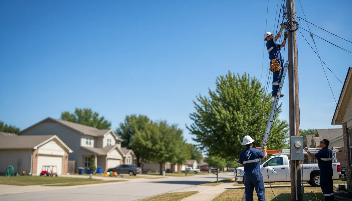 Residential electrician providing installation services in Bryant, IN